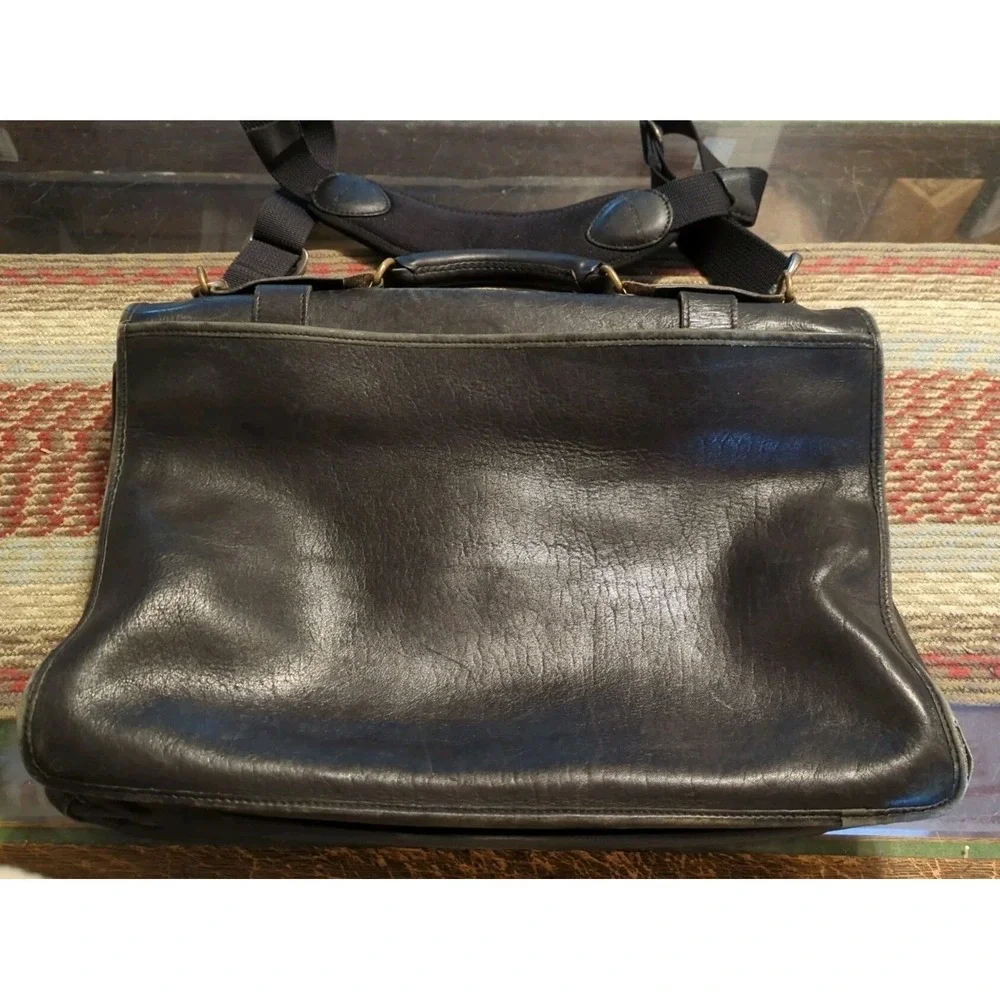 Vintage Leather JACK‎ GEORGE Professional Business Lawyer Briefcase Bag Mens